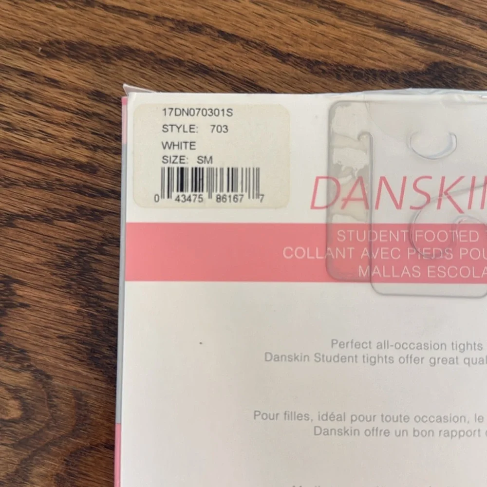 Danskin white tights footed. Never opened. Size Small. Dancers or going out.
